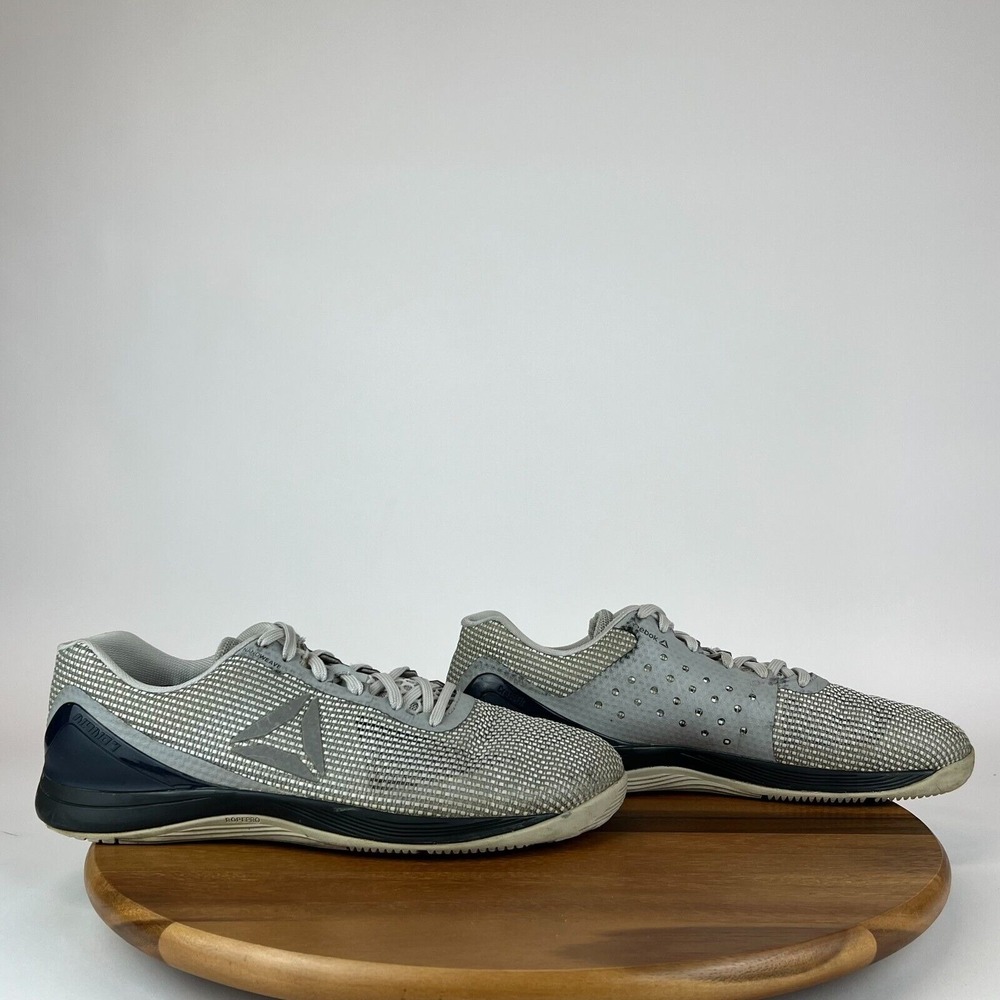 Mens Reebok Crossfit Nano 7 Gray Athletic Training Shoes Sneakers Size 13 GUC